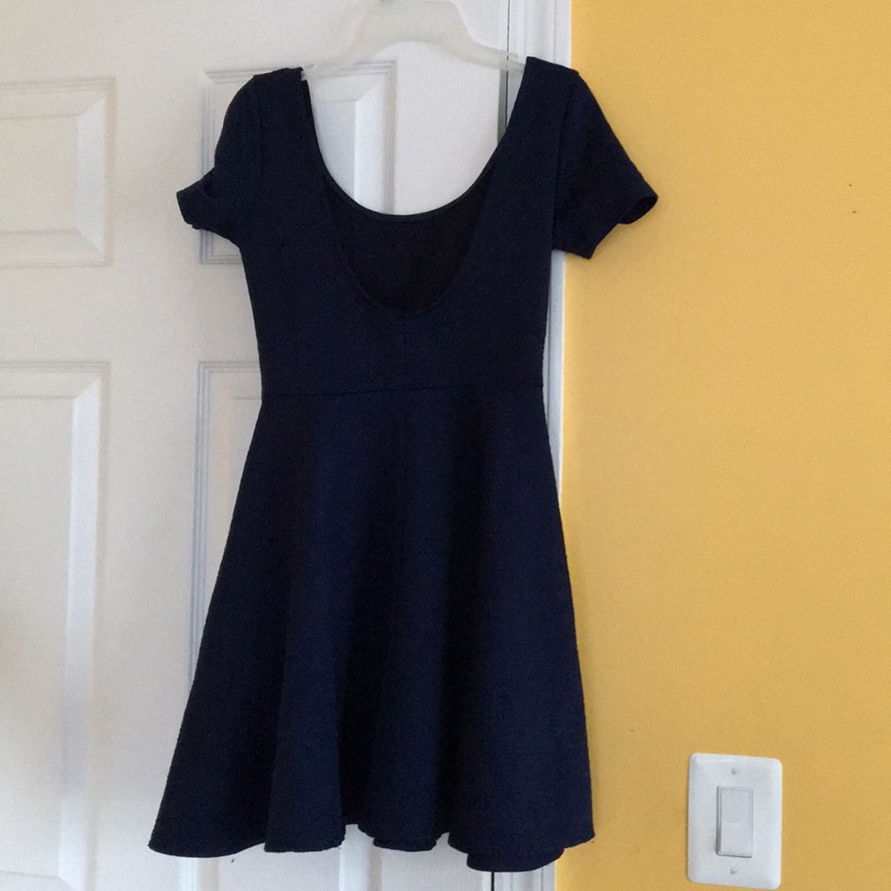 Navy blue mini dress